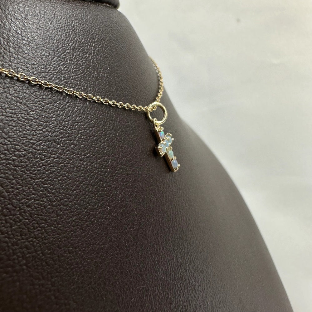 Opal Cross Pendant