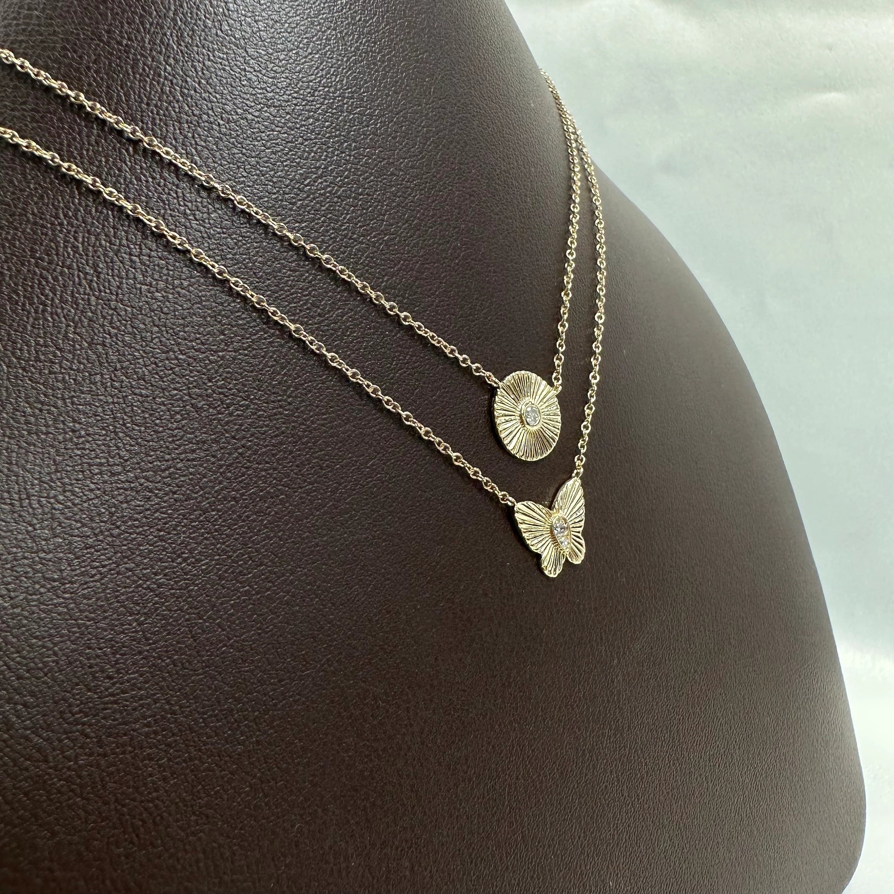 Diamond Butterfly Necklace