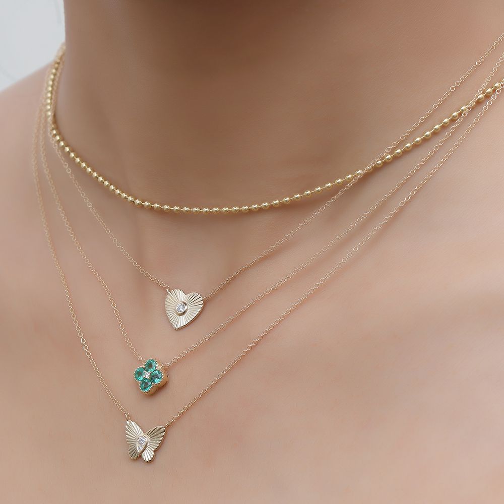 Diamond Butterfly Necklace