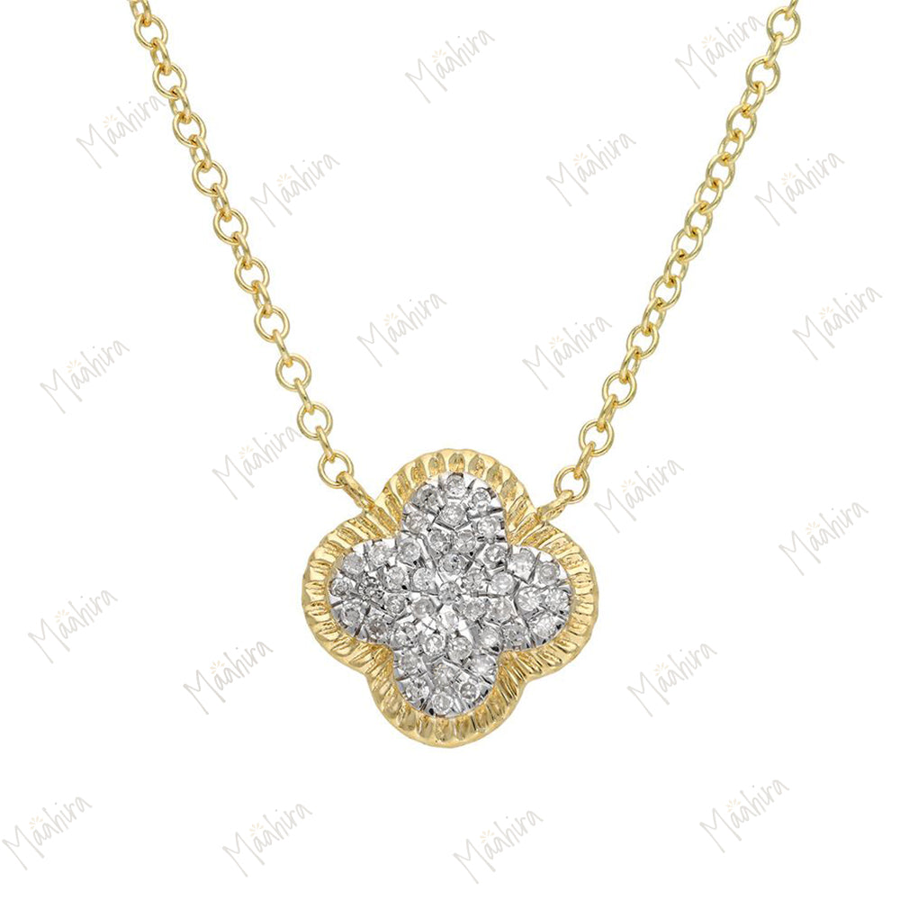 Diamond Clover Necklace