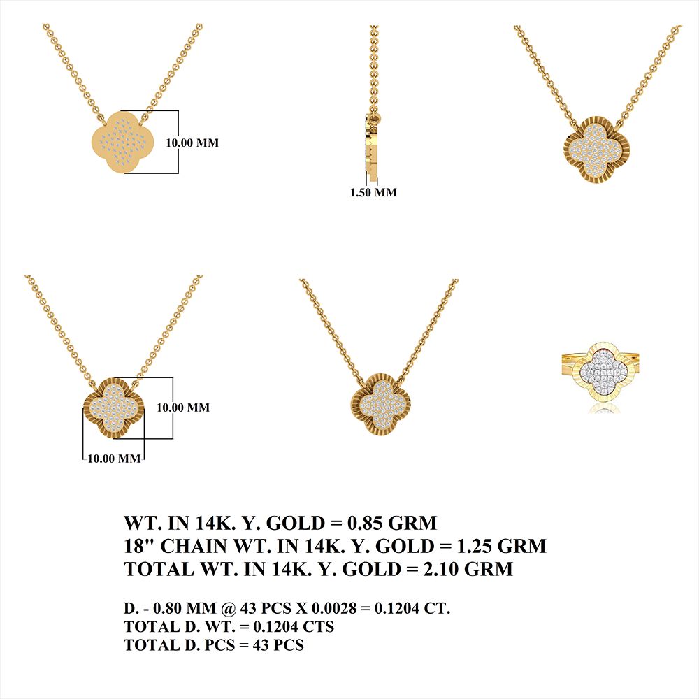 Diamond Clover Necklace