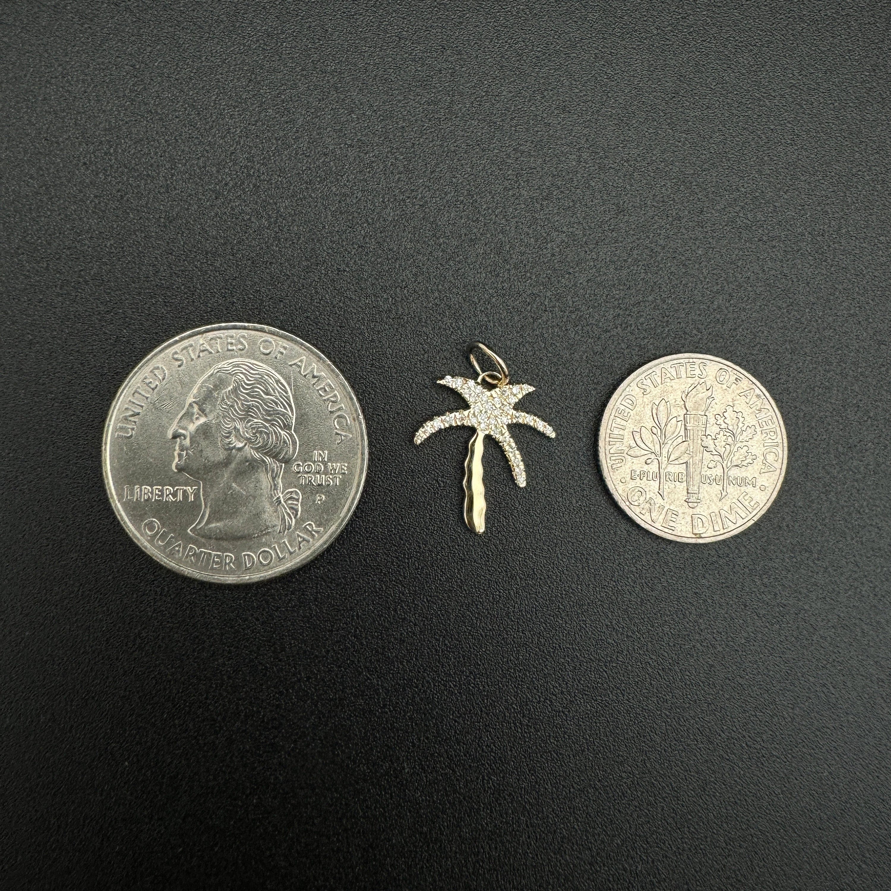 Diamond Palm Tree Charm