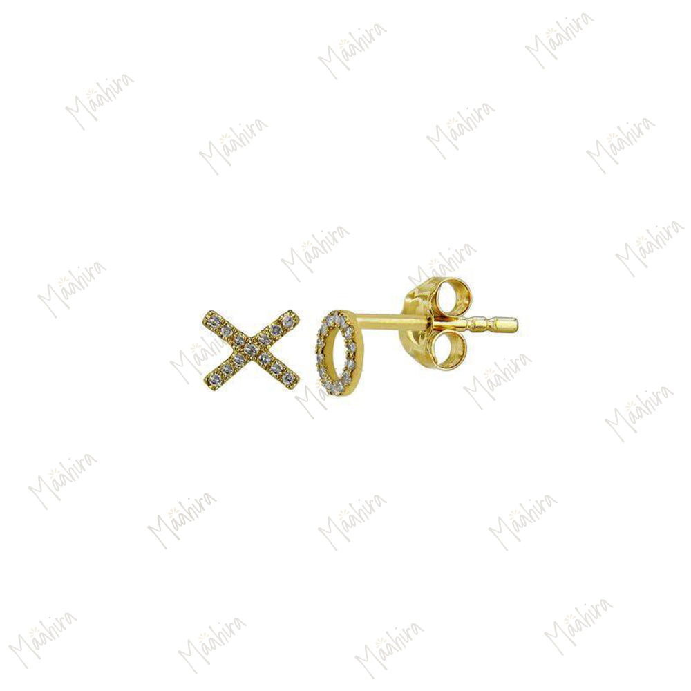 Diamond Stud Earrings XO