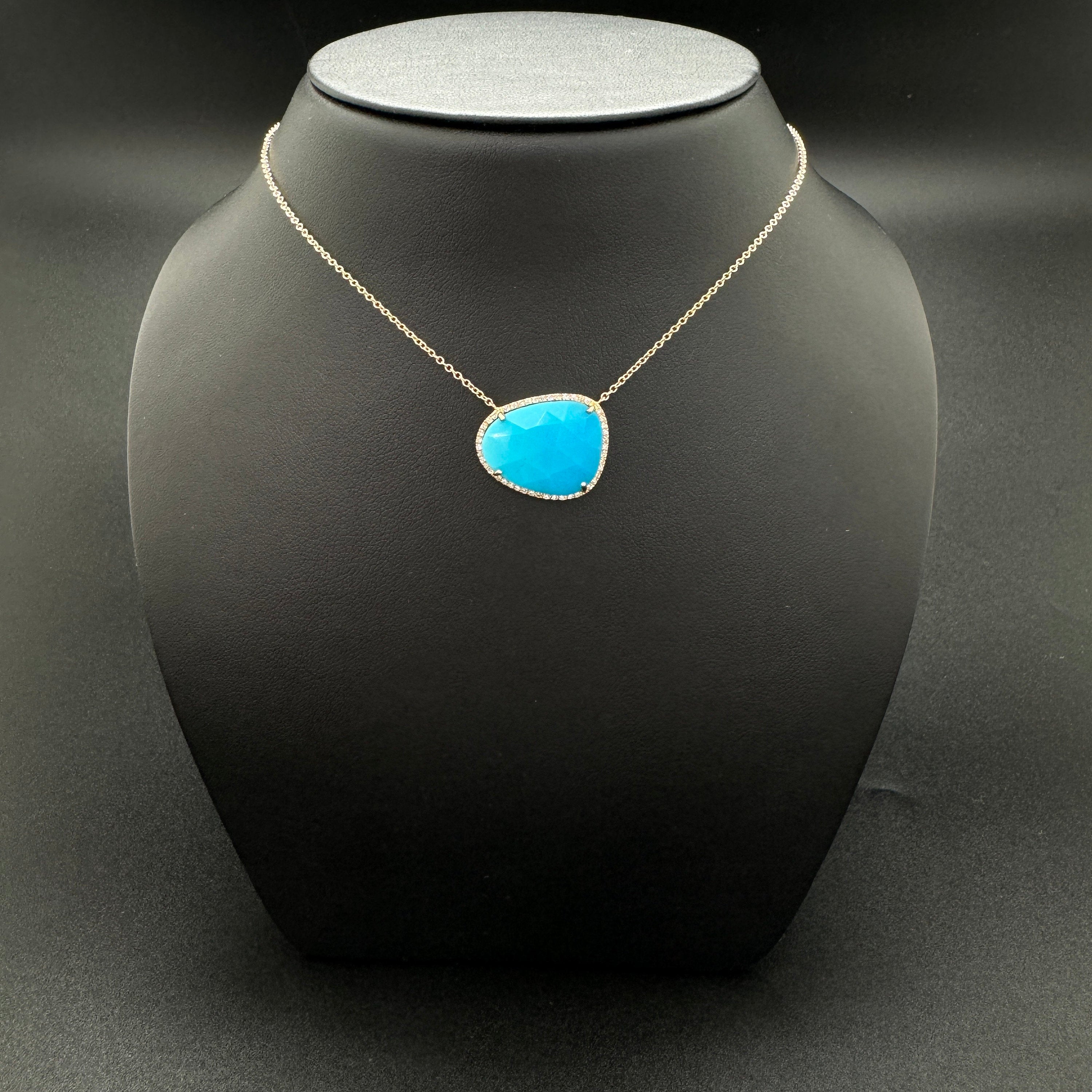 Diamond Turquoise Necklace
