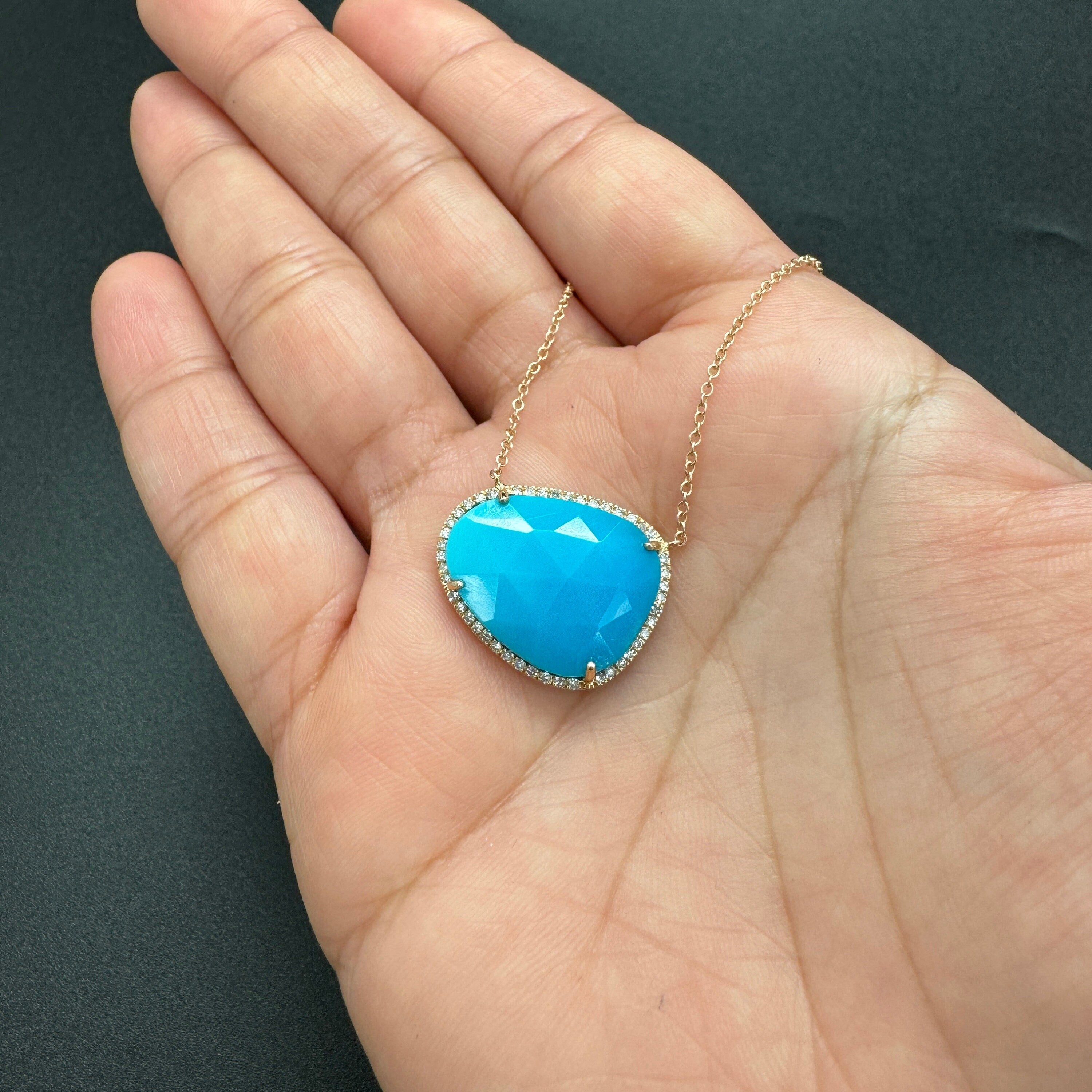 Diamond Turquoise Necklace