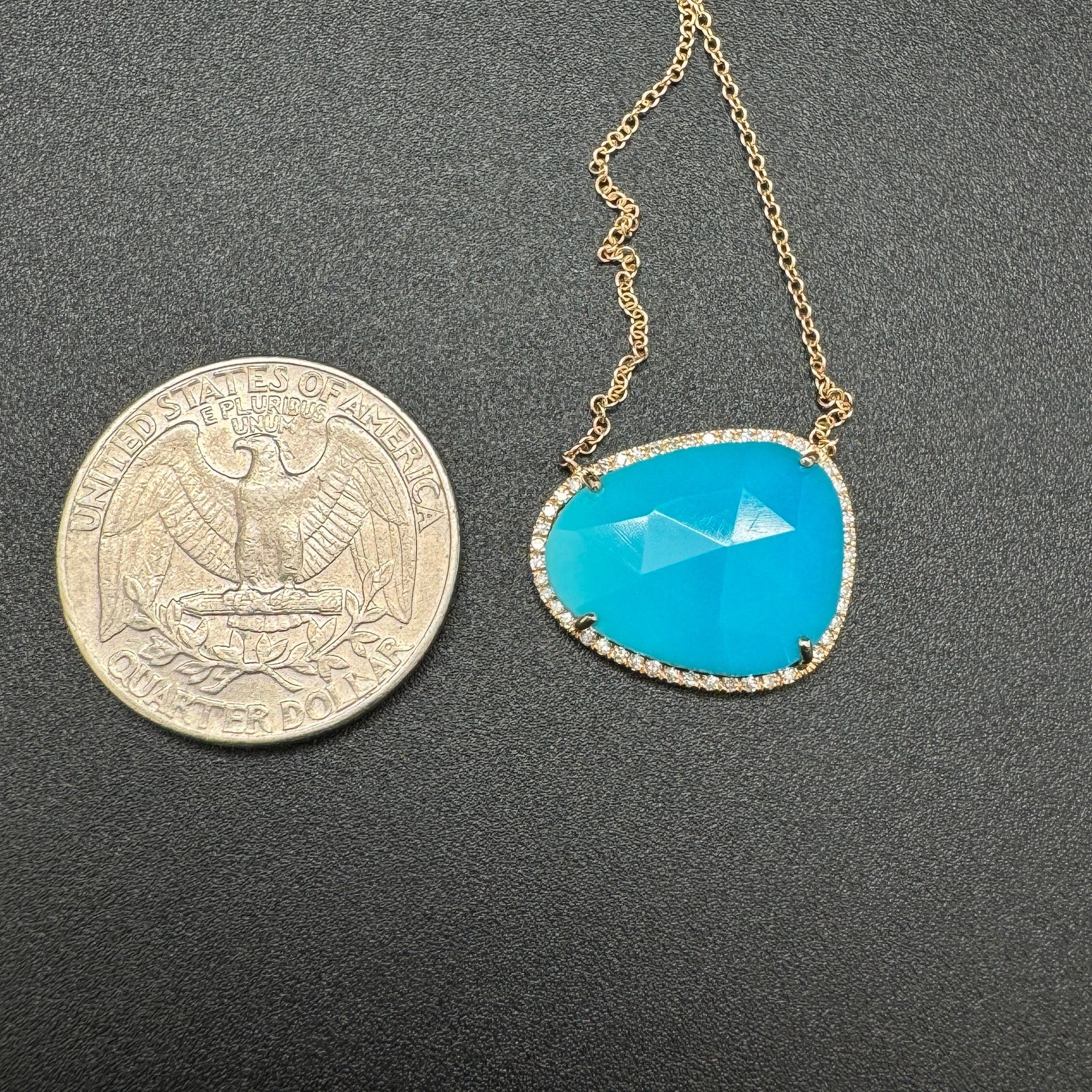 Diamond Turquoise Necklace