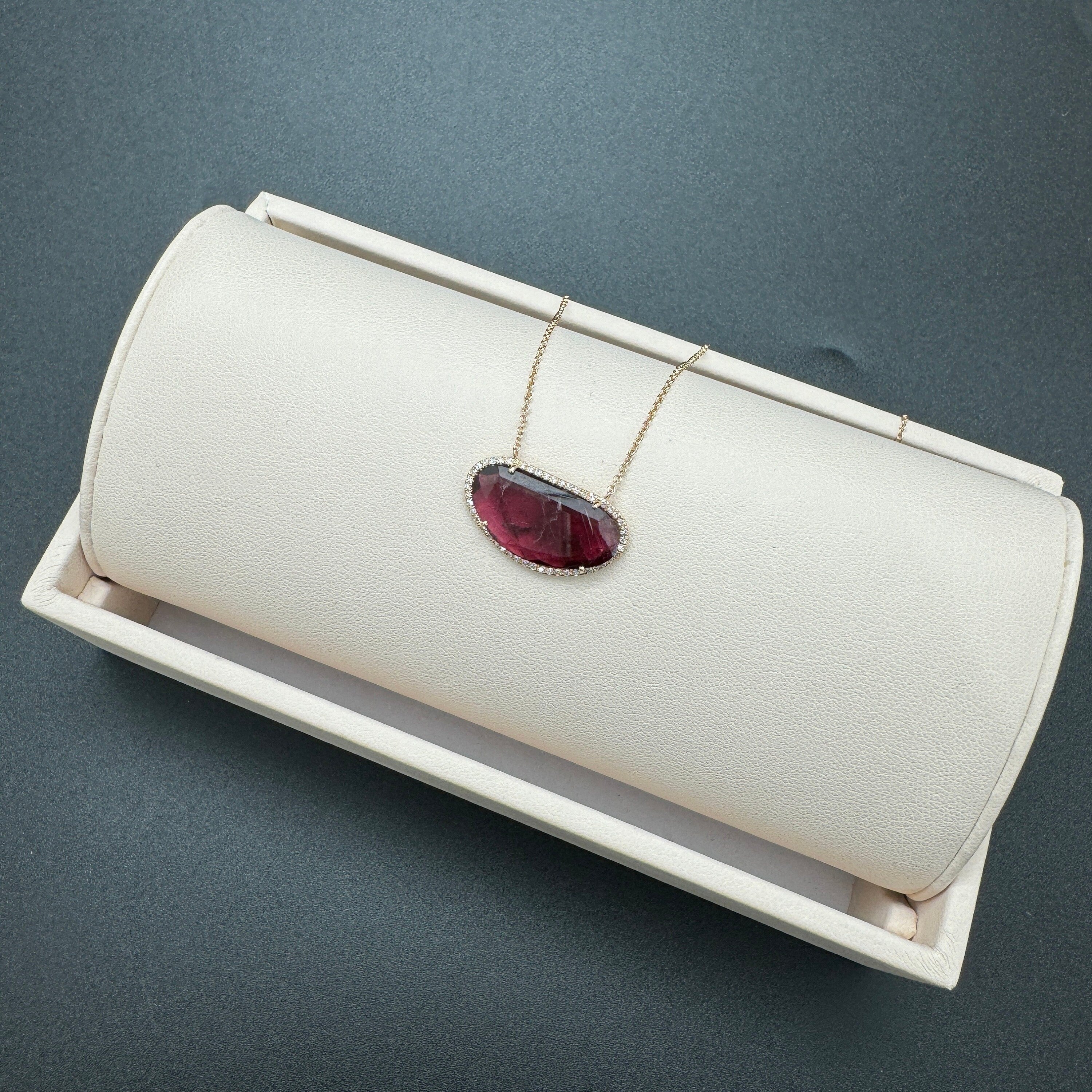 Diamond Tourmaline Necklace