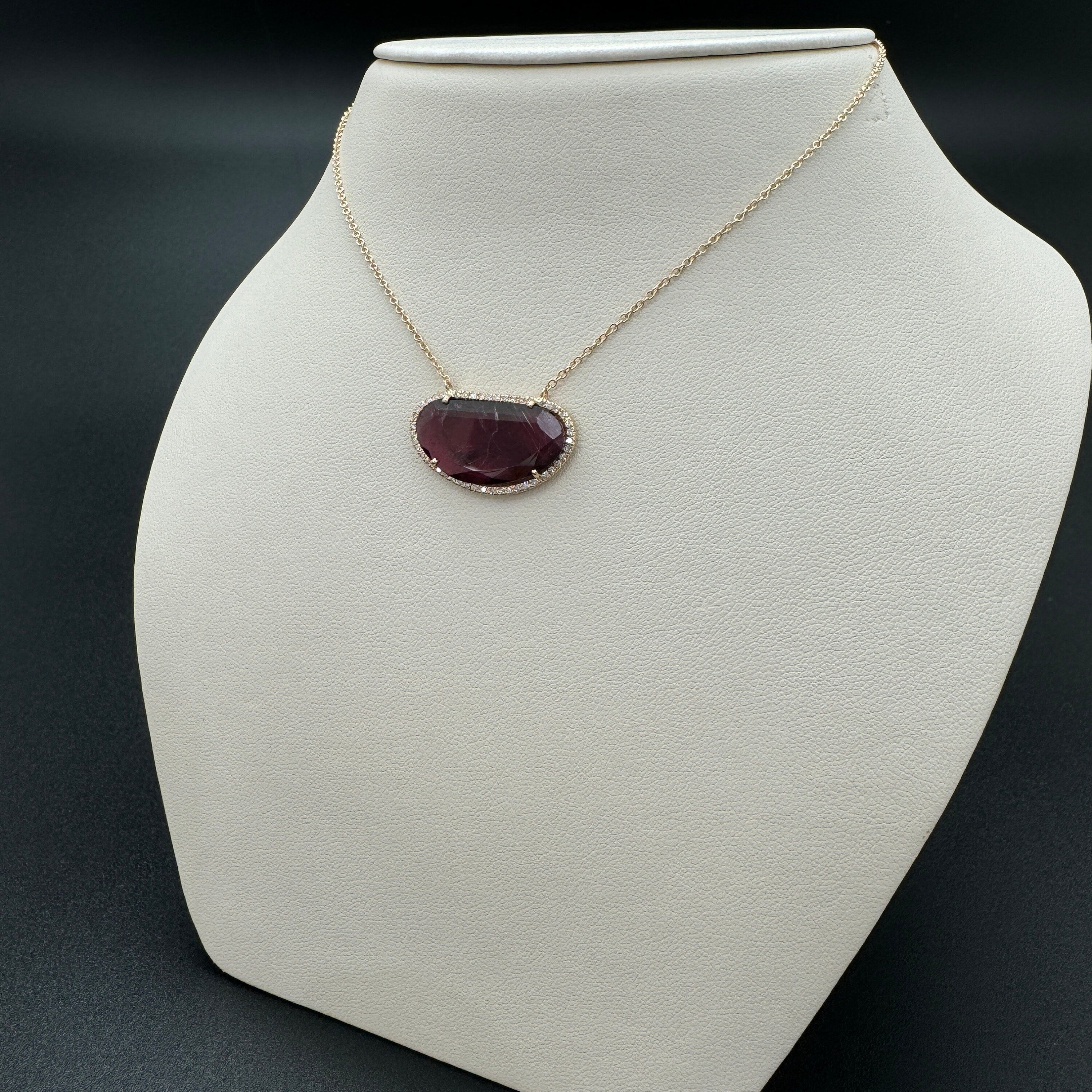 Diamond Tourmaline Necklace