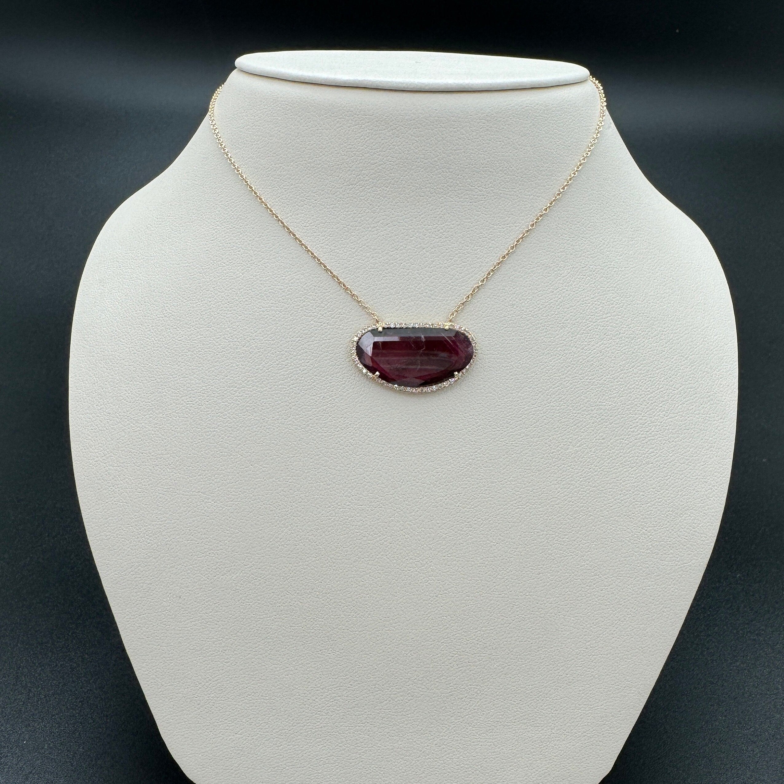 Diamond Tourmaline Necklace