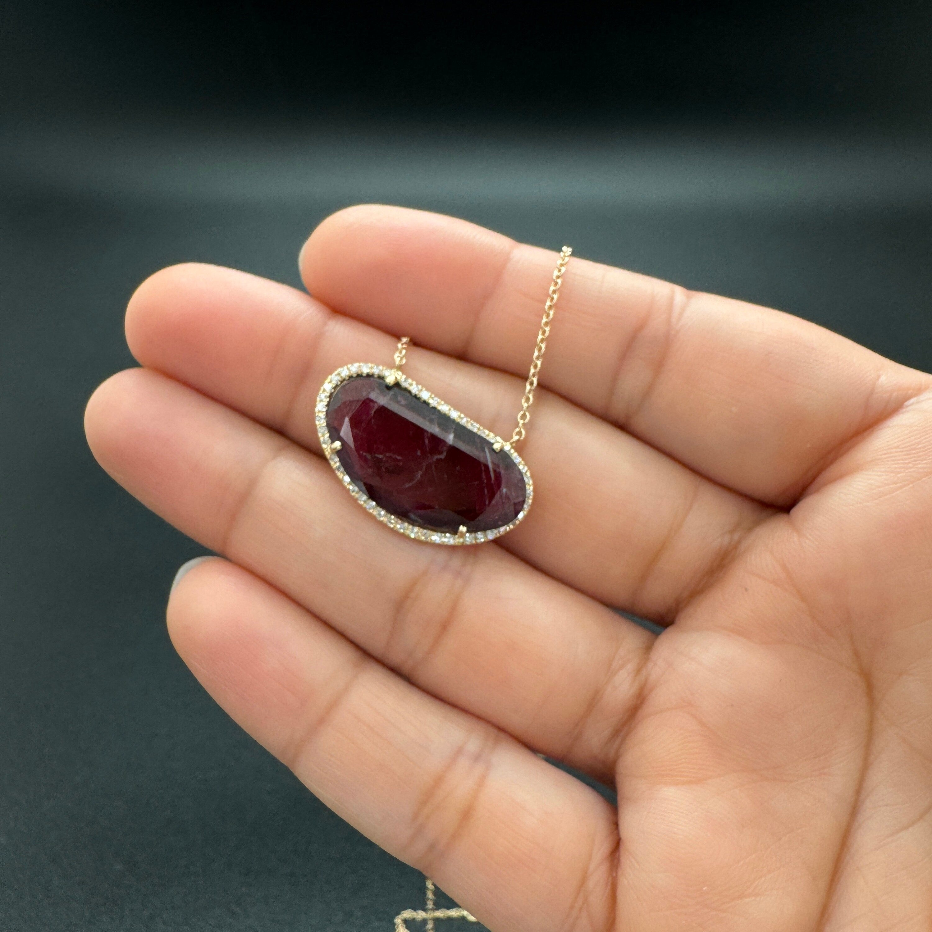 Diamond Tourmaline Necklace