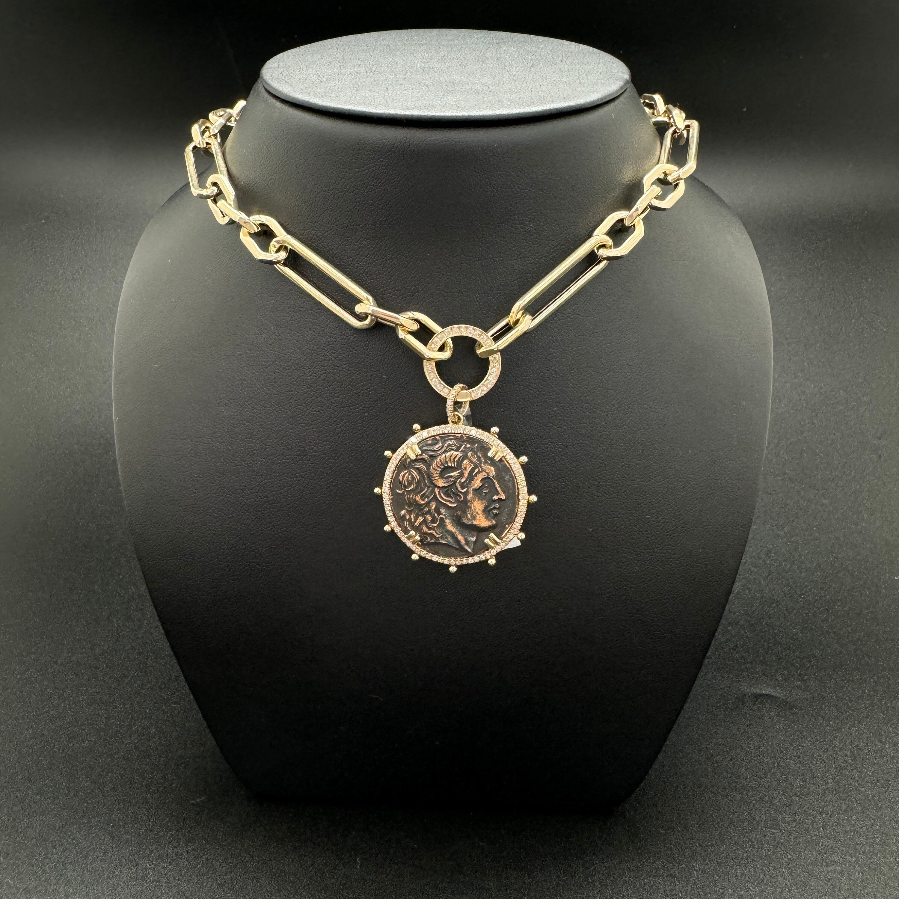 Brass Coin Pendant 32mm