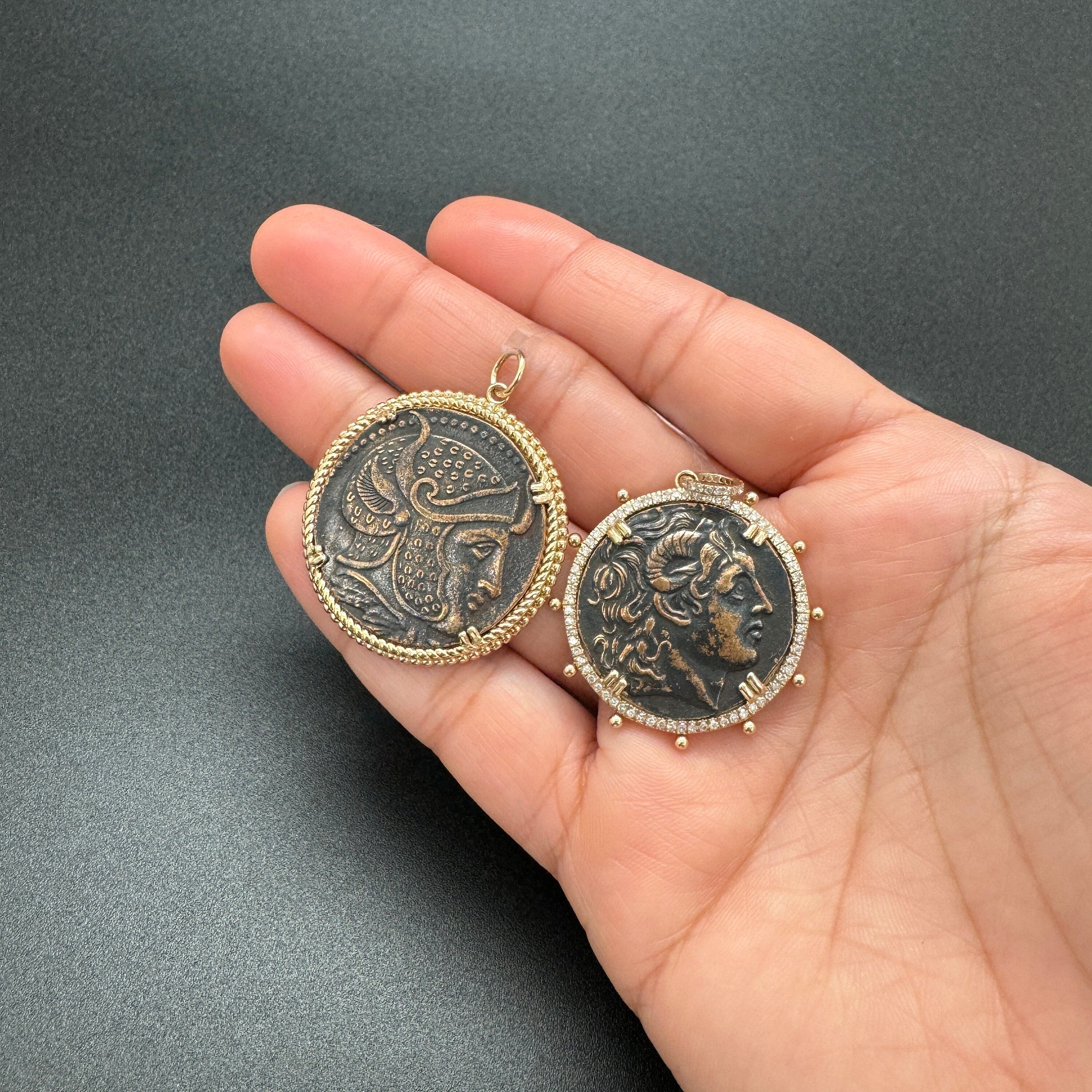 Brass Coin Pendant 32mm