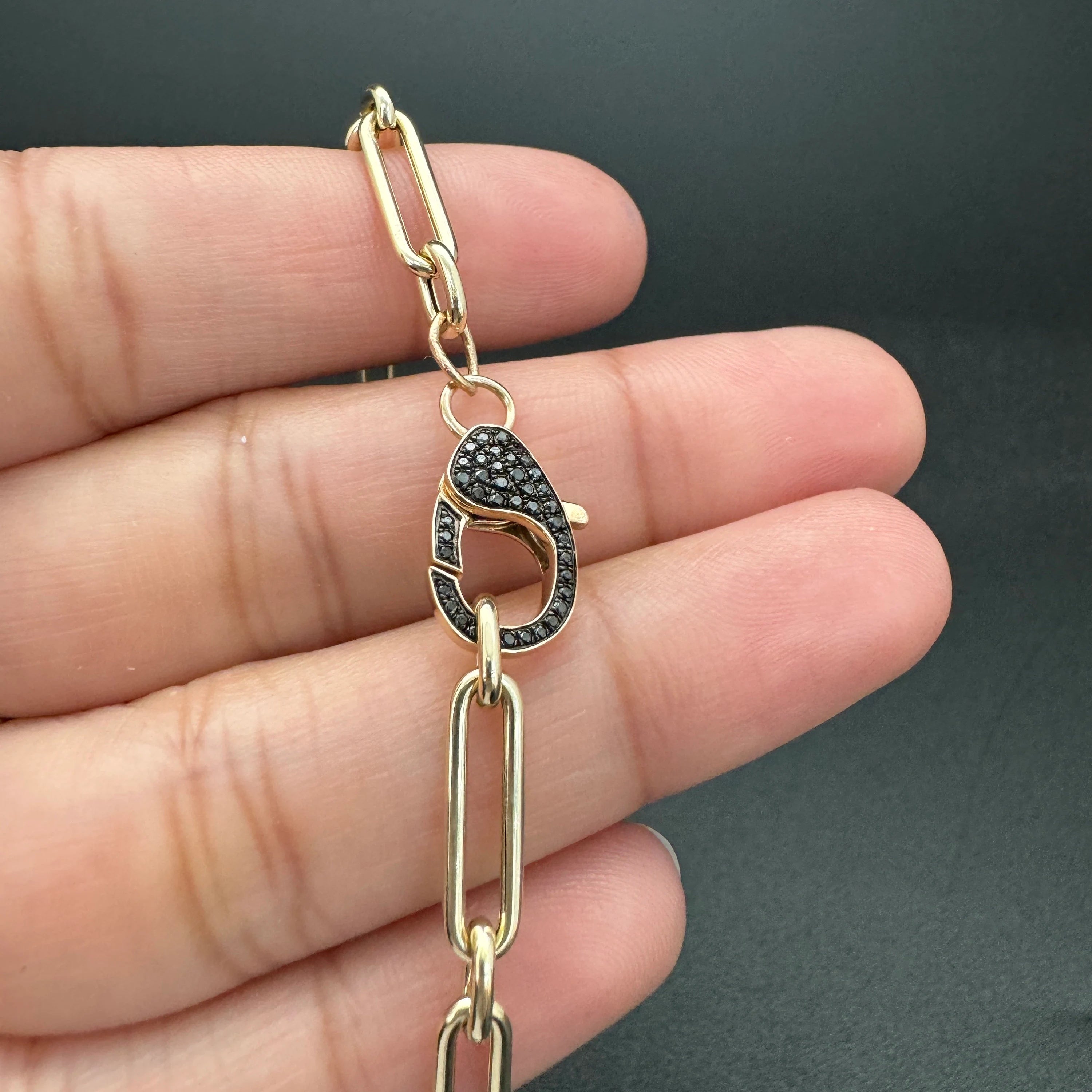 Diamond Lobster Clasp 13x8mm