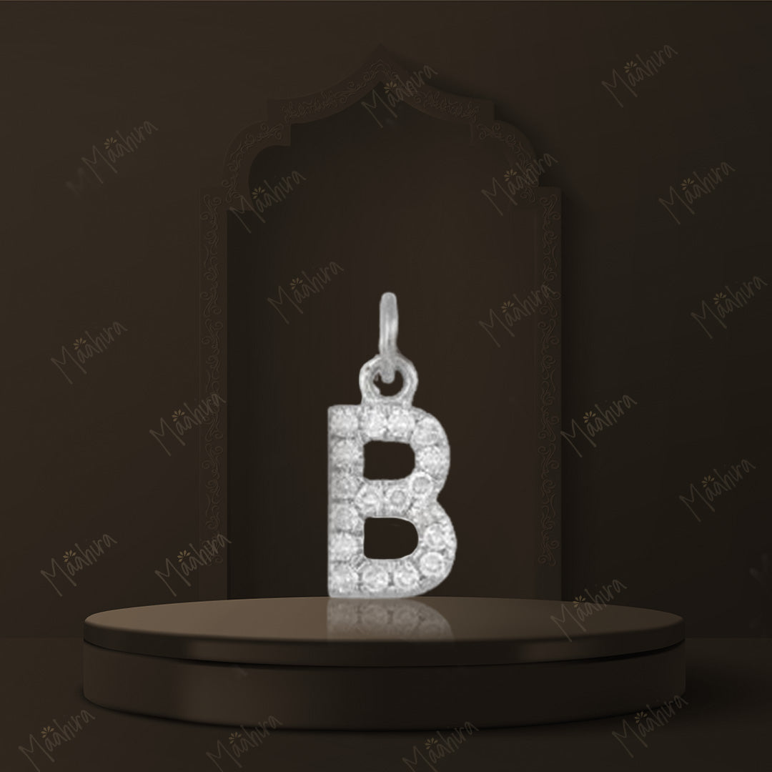 "B" Diamond Charm