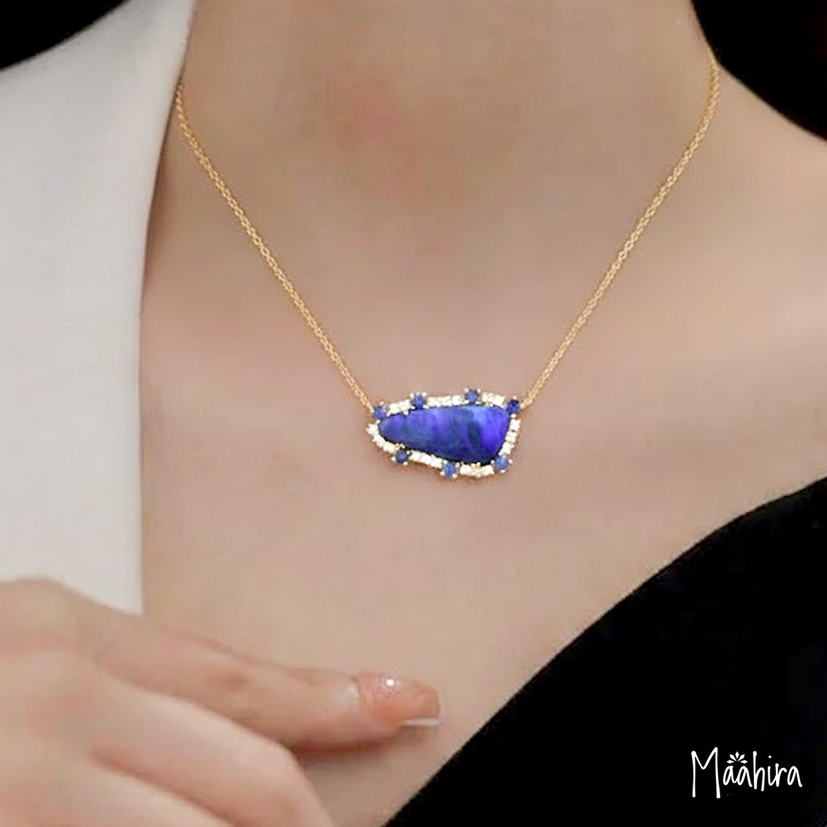 Deep and Divine Multi Stone Necklace