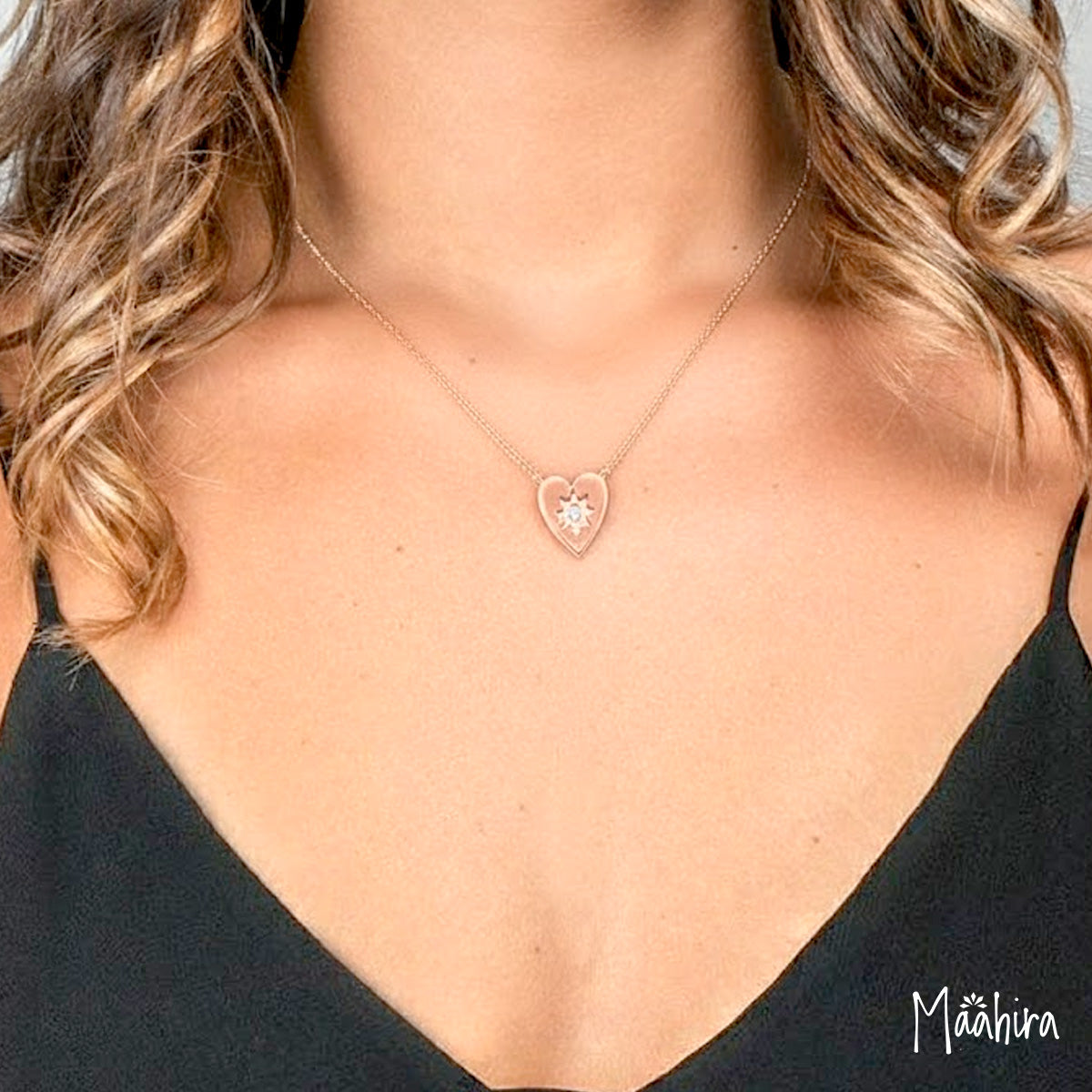Diamond Heart Pendant Necklace