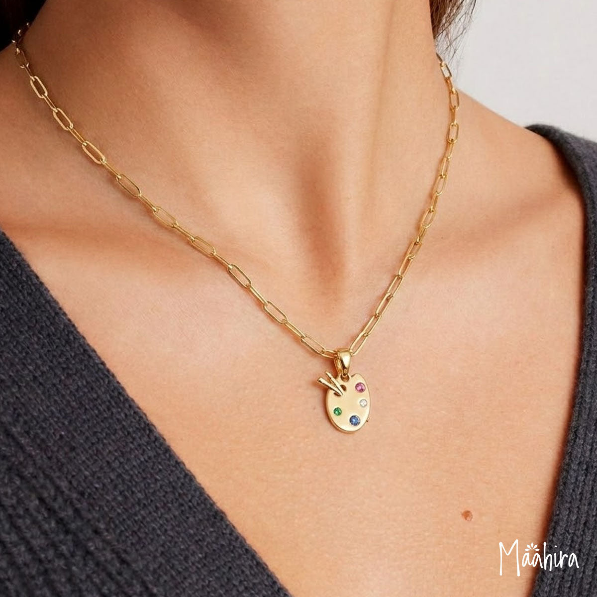 Golden Palette Pendant