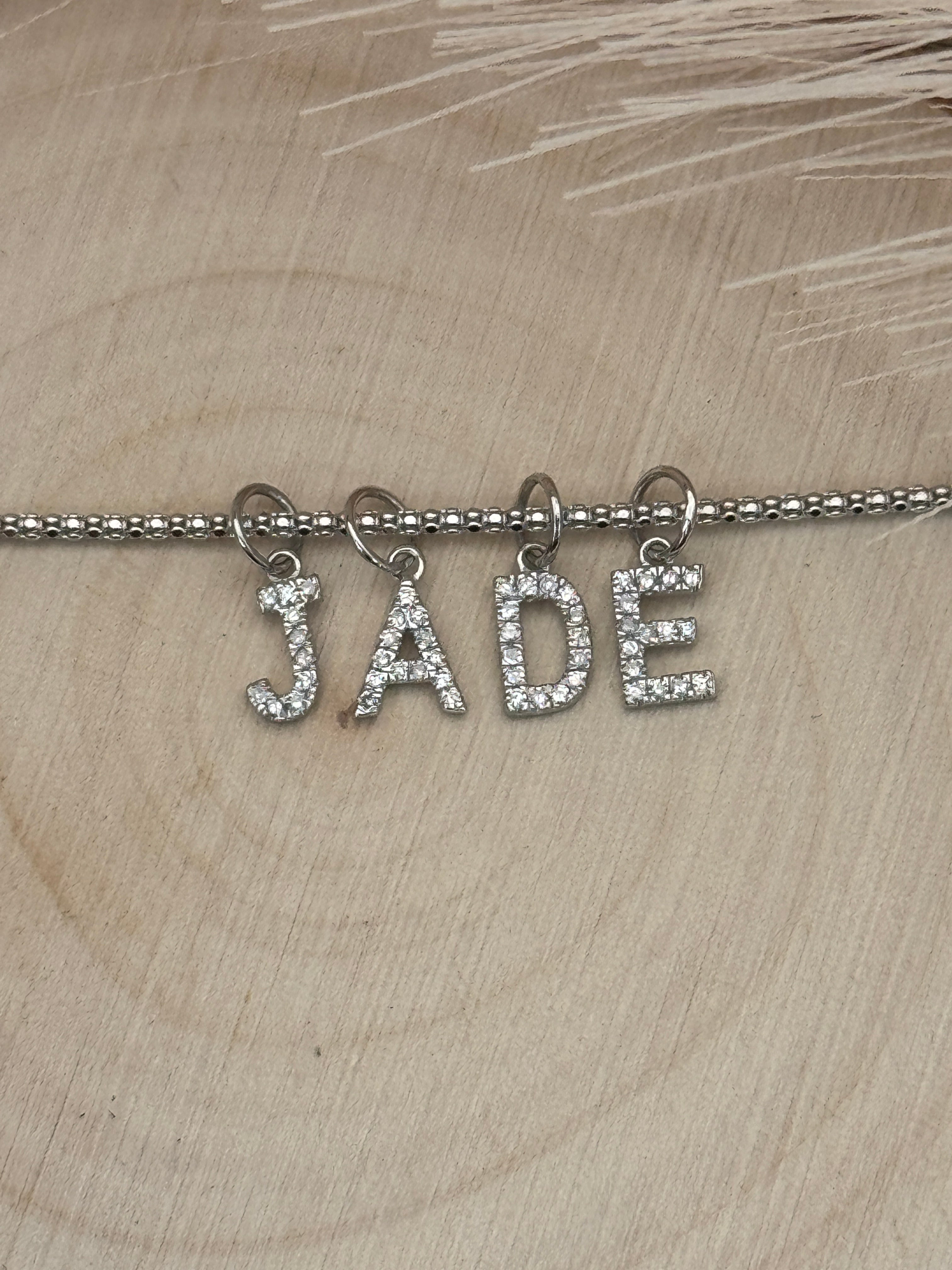 "X" Diamond Charm