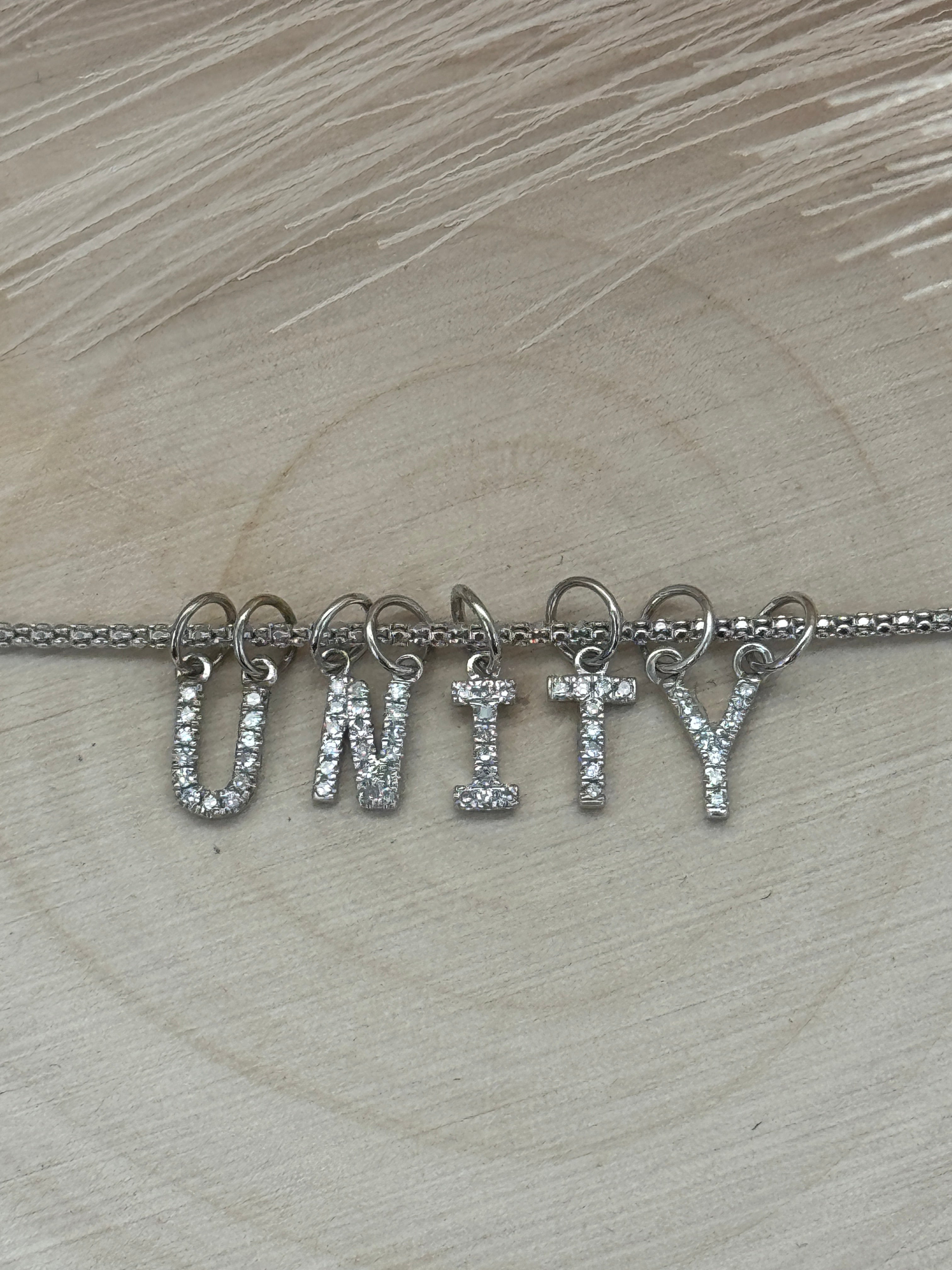 "N" Diamond Charm