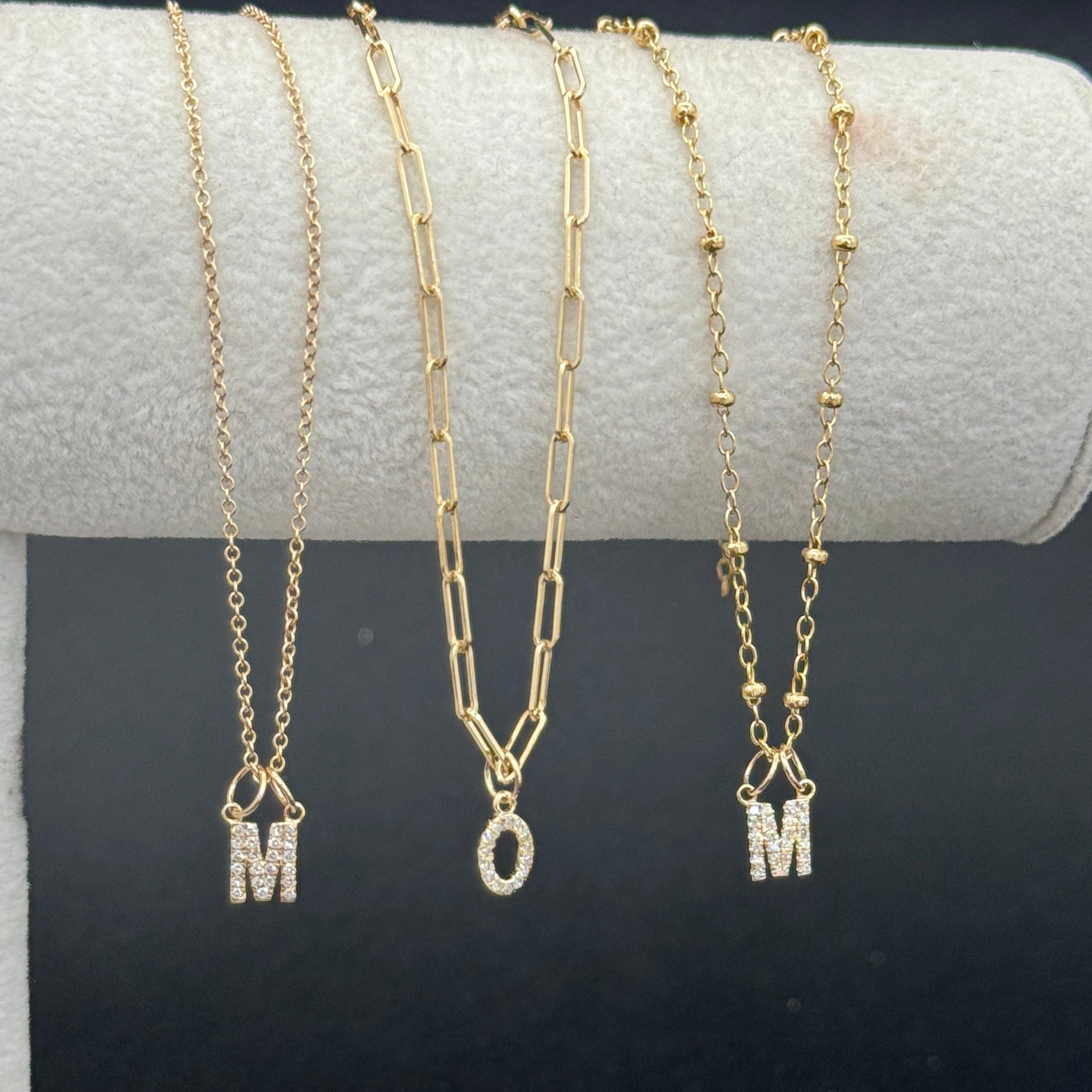 "W" Diamond Charm