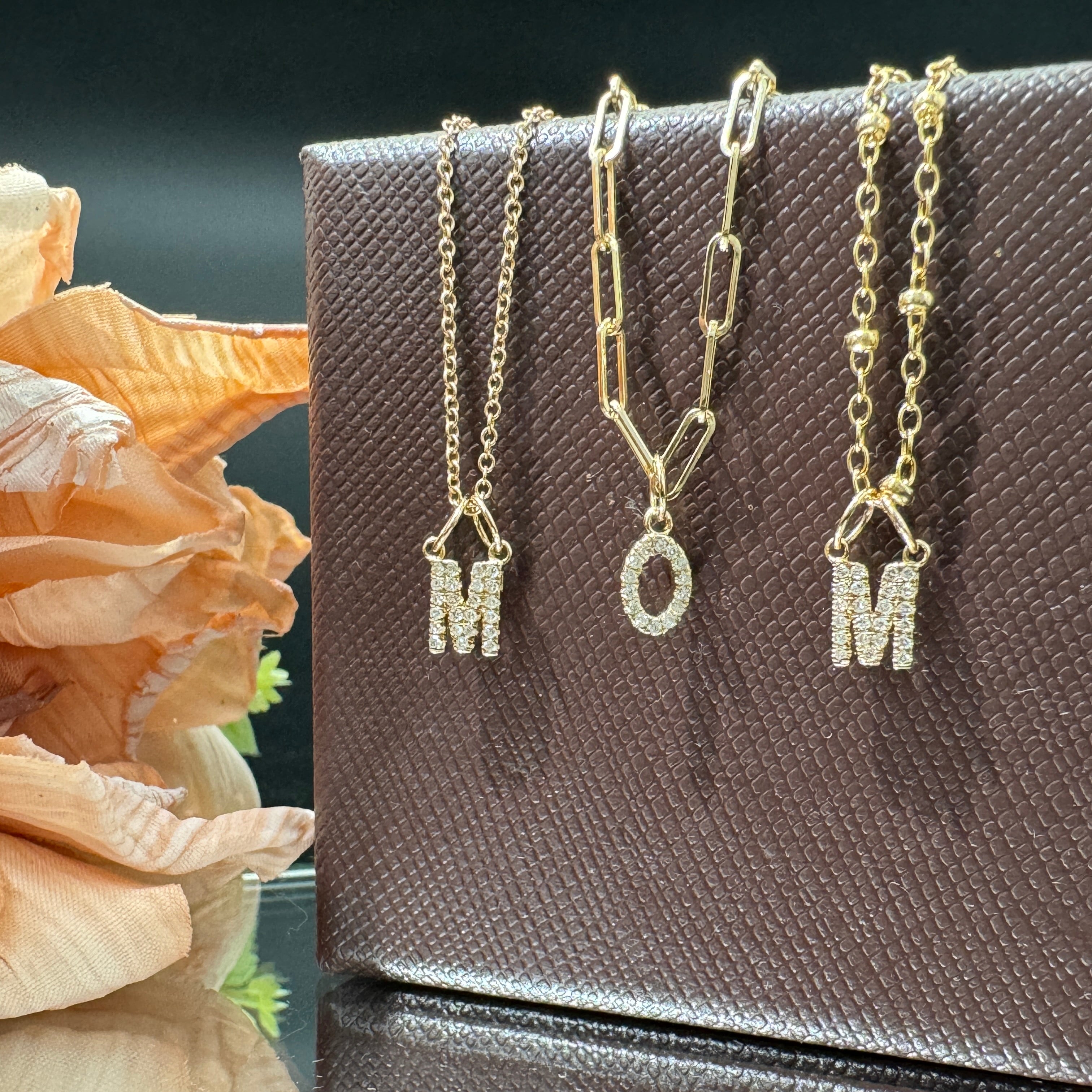 "J" Diamond Charm