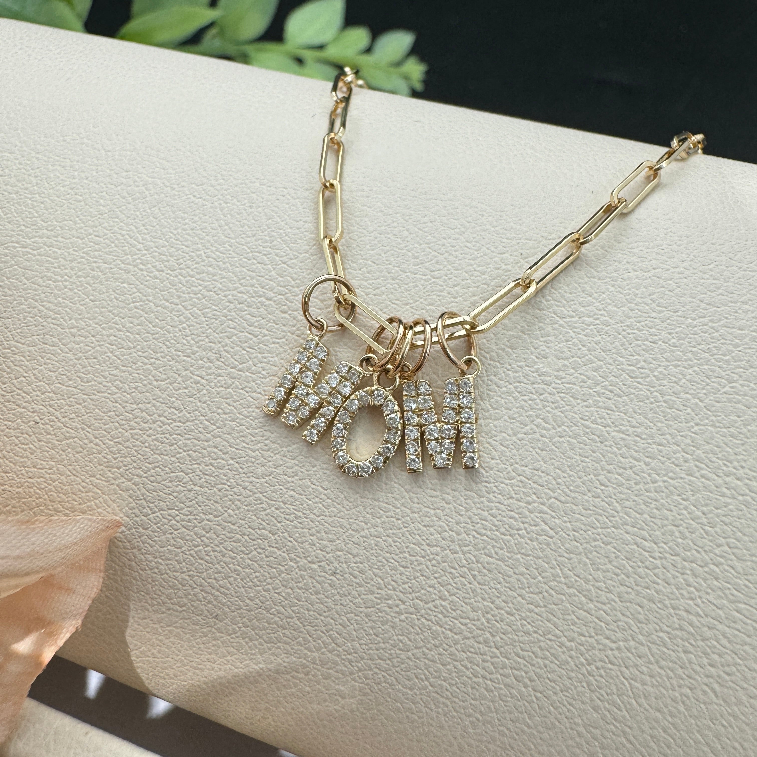 "O" Diamond Charm