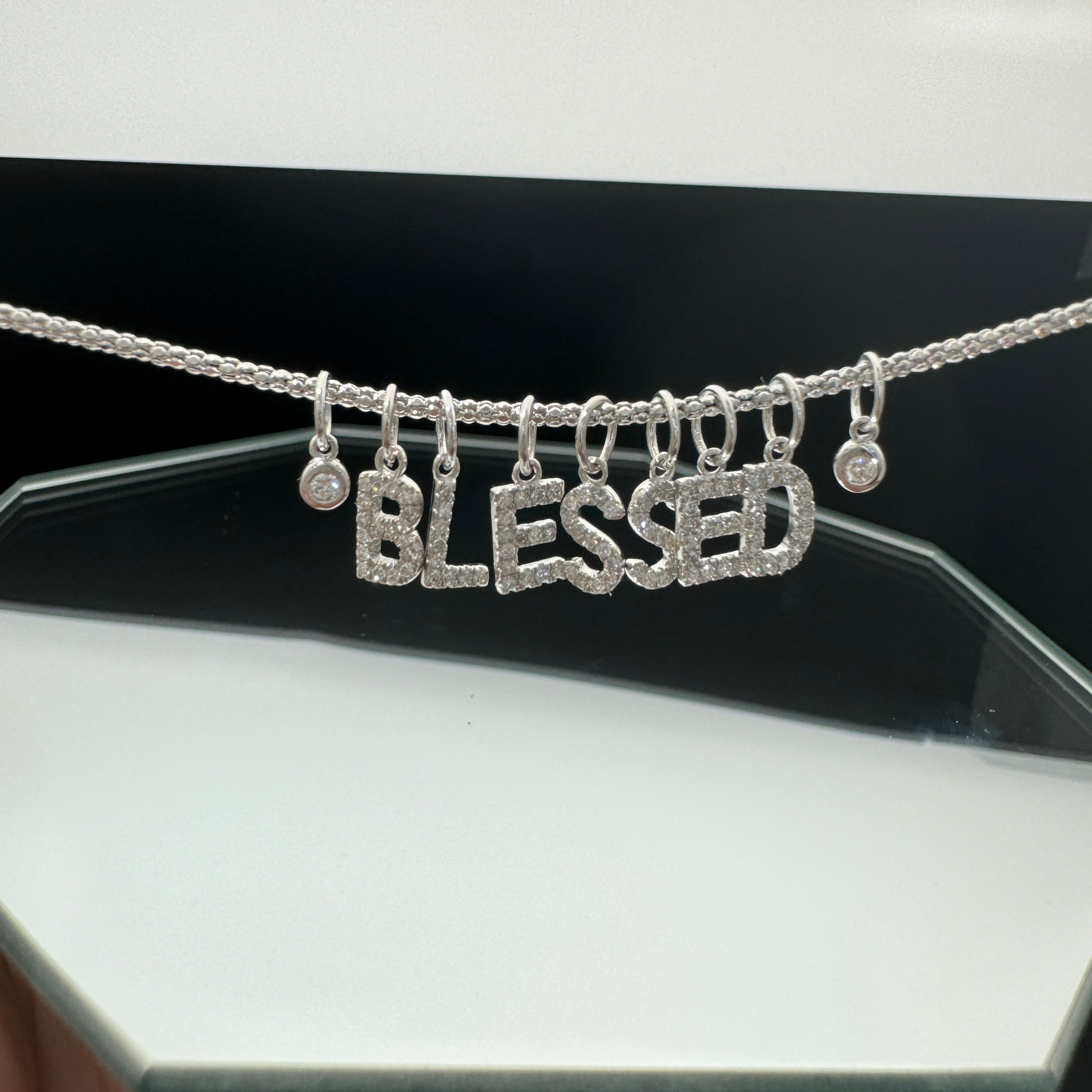 "W" Diamond Charm