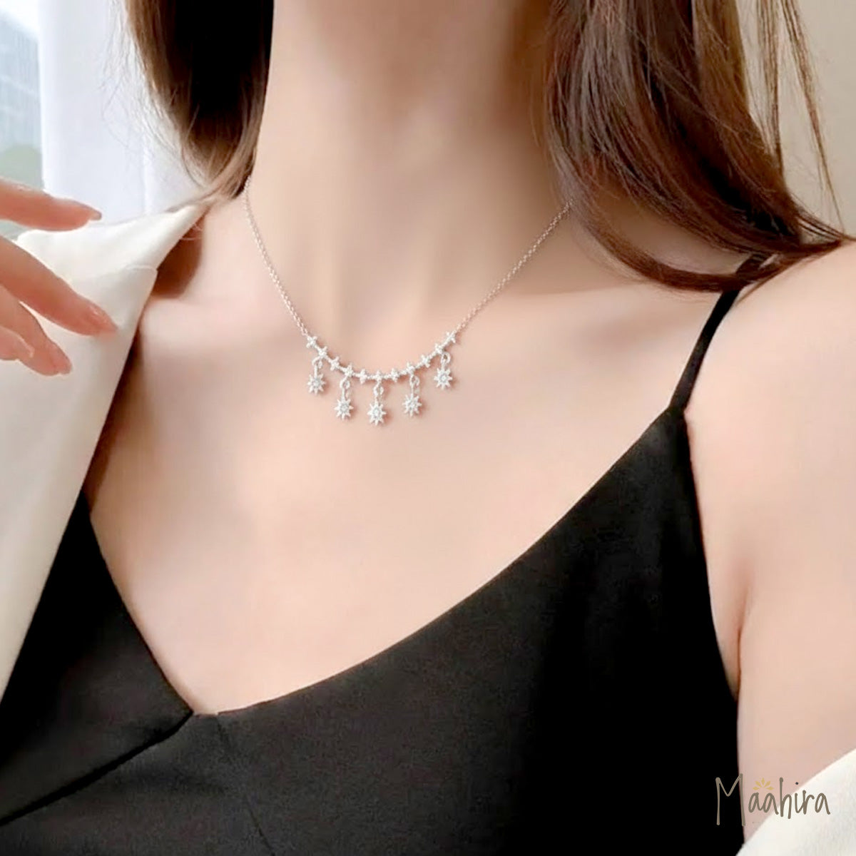 Mini Dangles Diamond Necklace