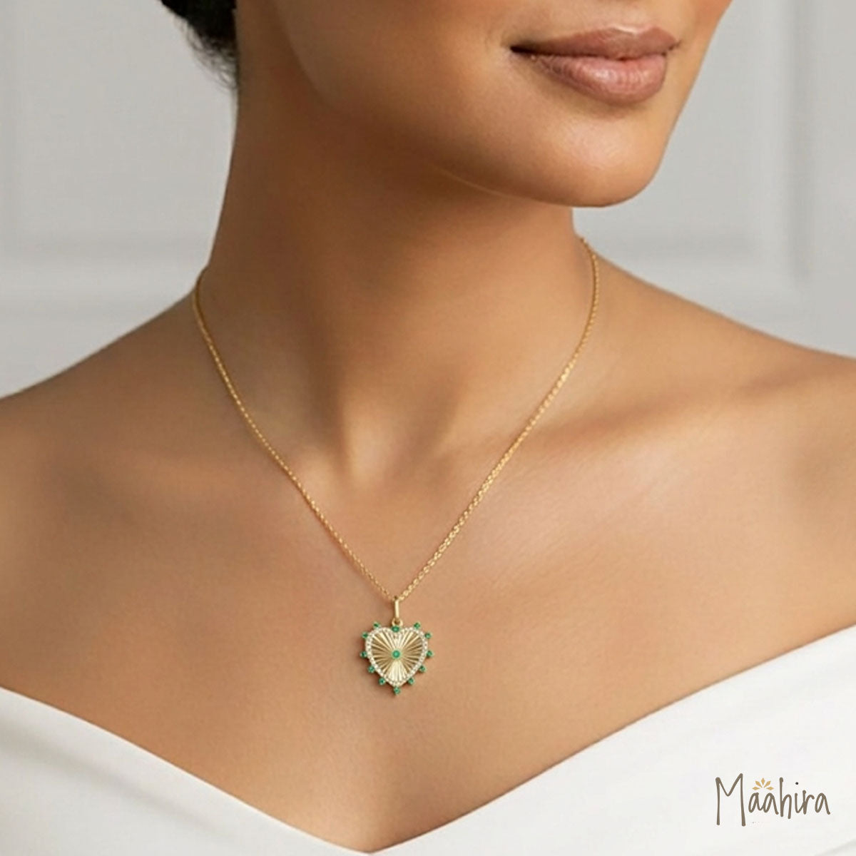 Emerald Heart Pendant
