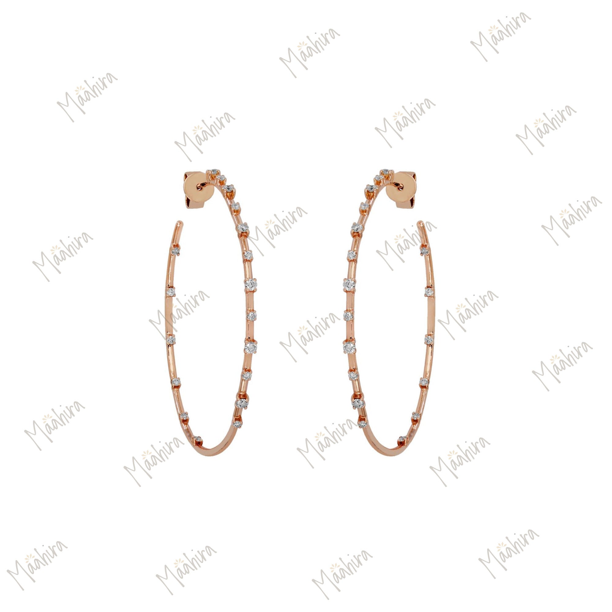 Sleek Golden Hoop To Give Perfect Touch Of Glamour