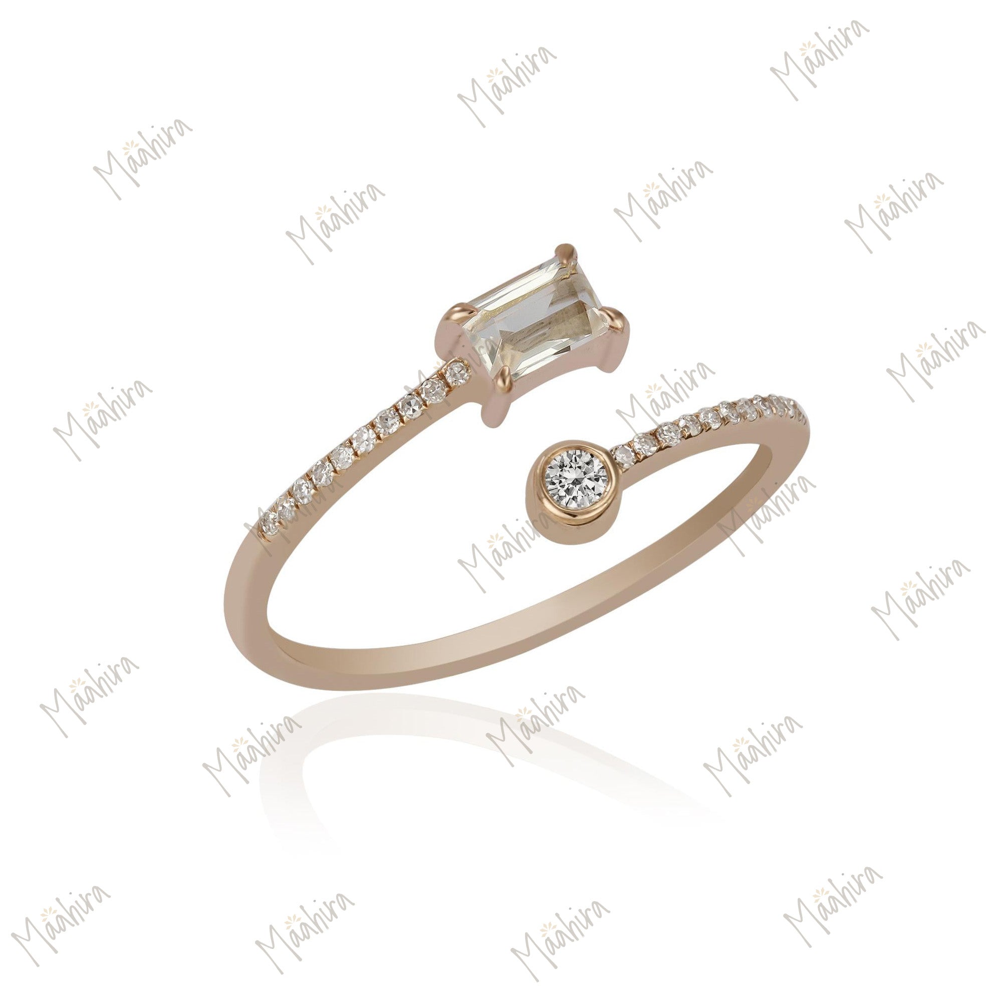 Morganite & Diamond Ring