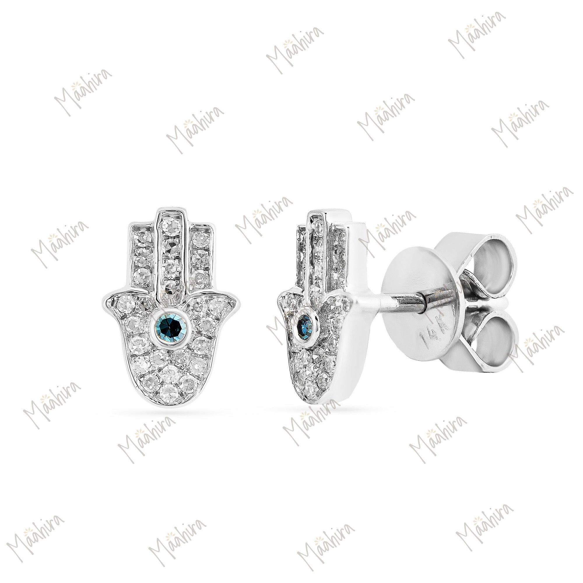 Unique Hamza Diamond Stud