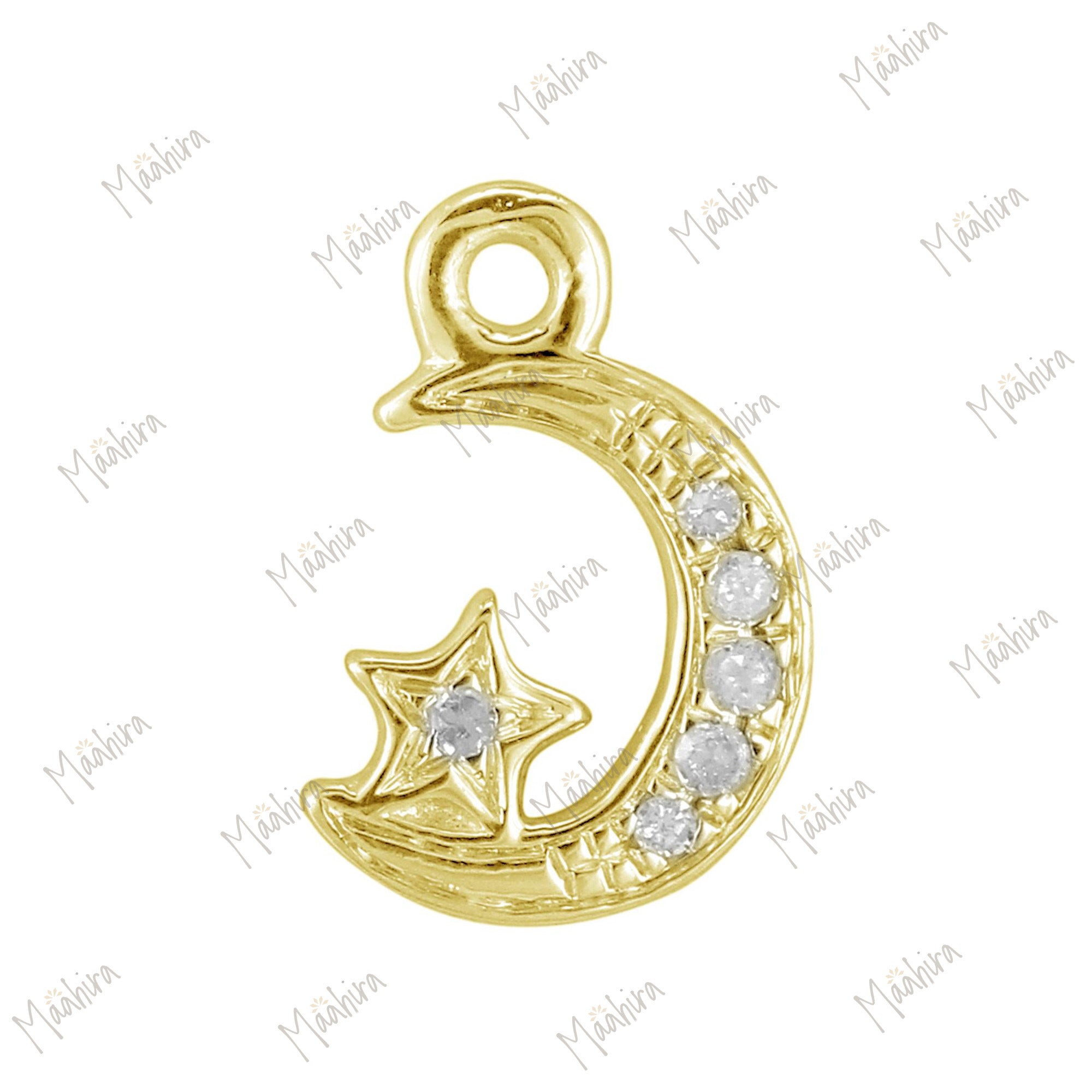 Moon & Star Charm