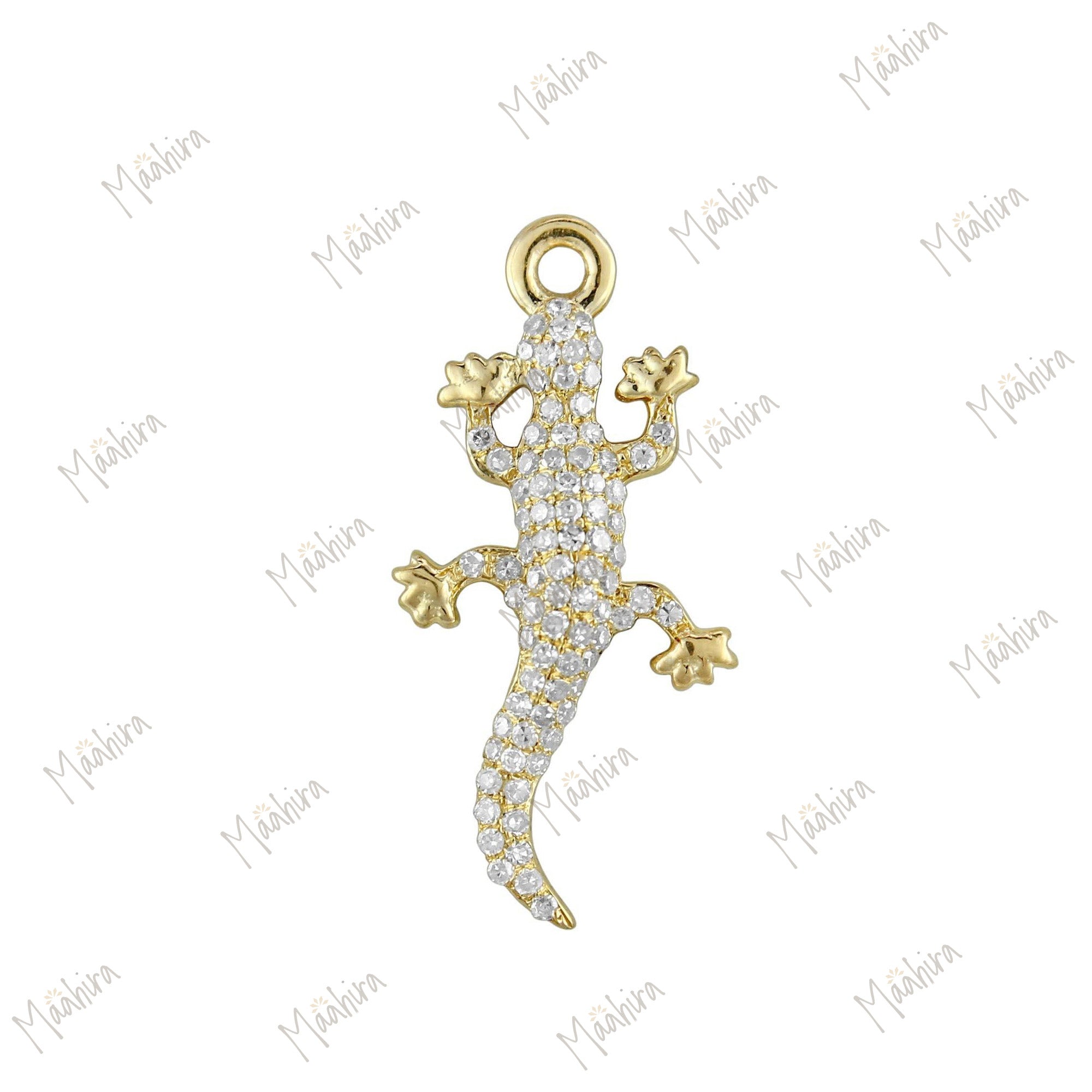 Diamond Lizard charm