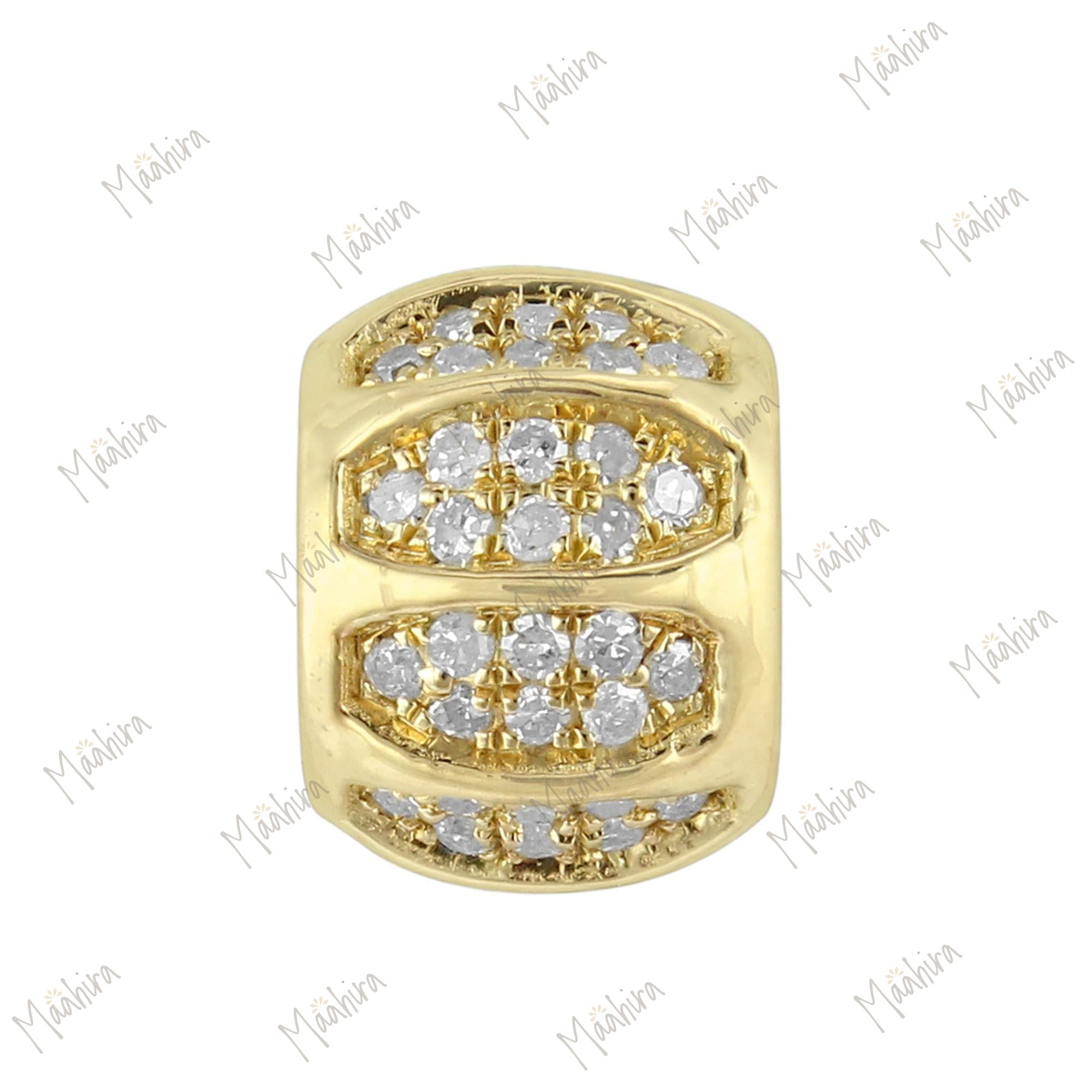 Diamond Barrel Bead