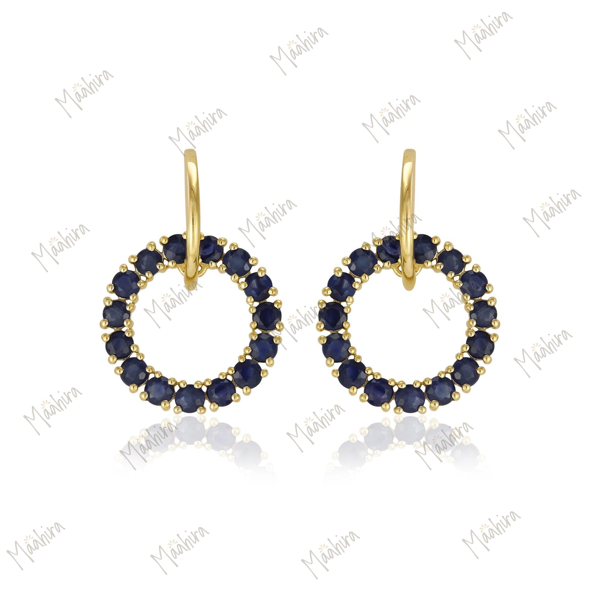 Gorgeous Blue Sapphire Earrings