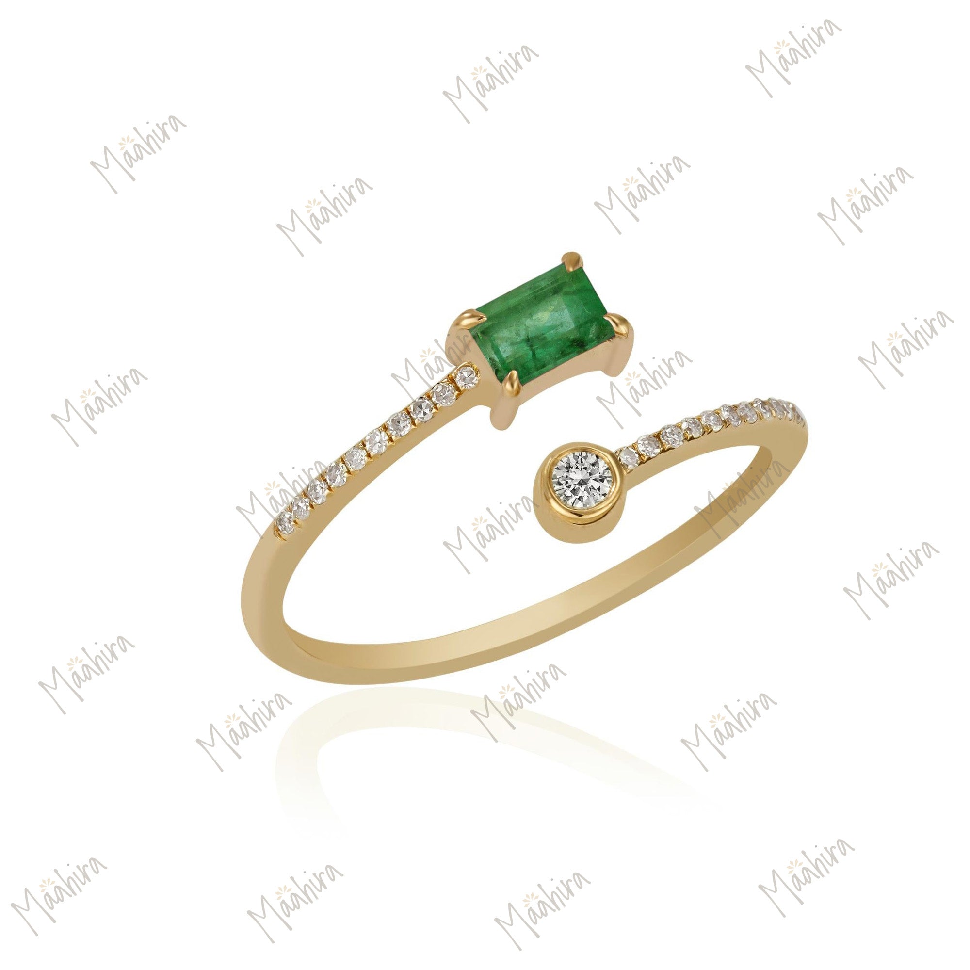 Emerald & Diamond Ring