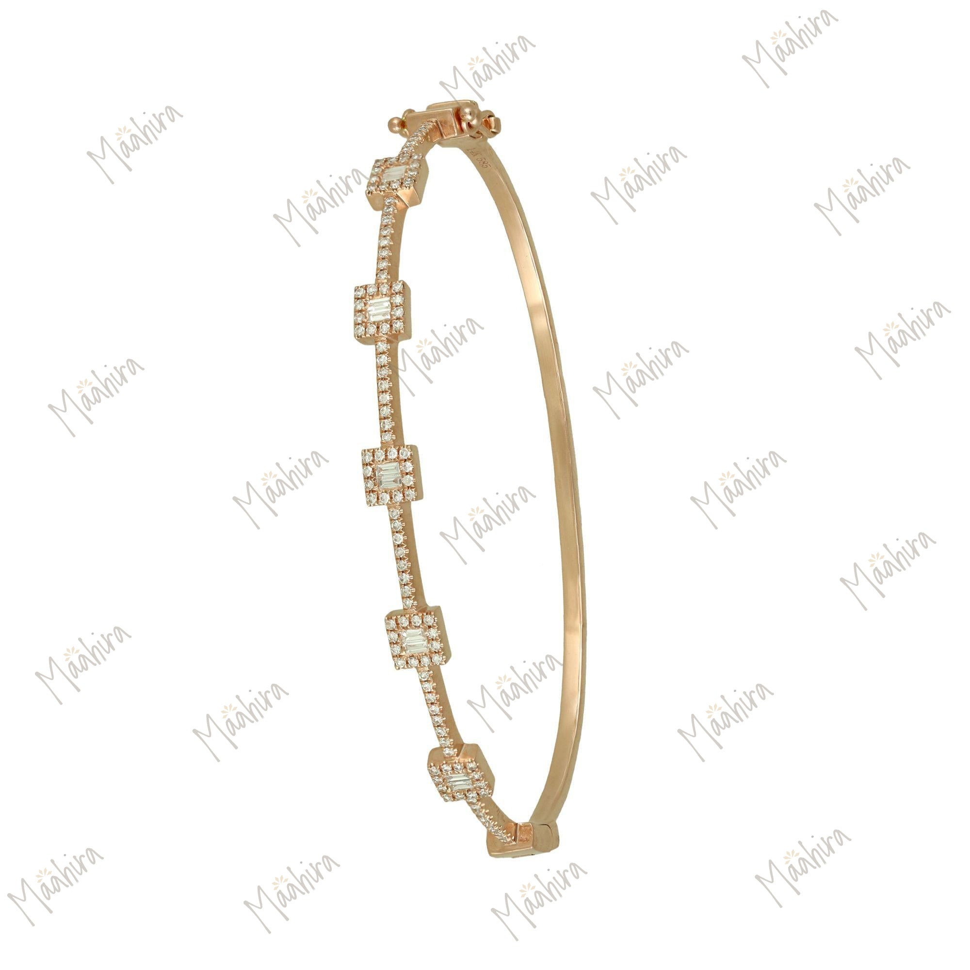 Baguettes Diamond Bangle