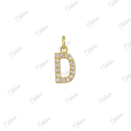 Diamond Letter Charms, Diamond Initial Charms- Maahira Jewels