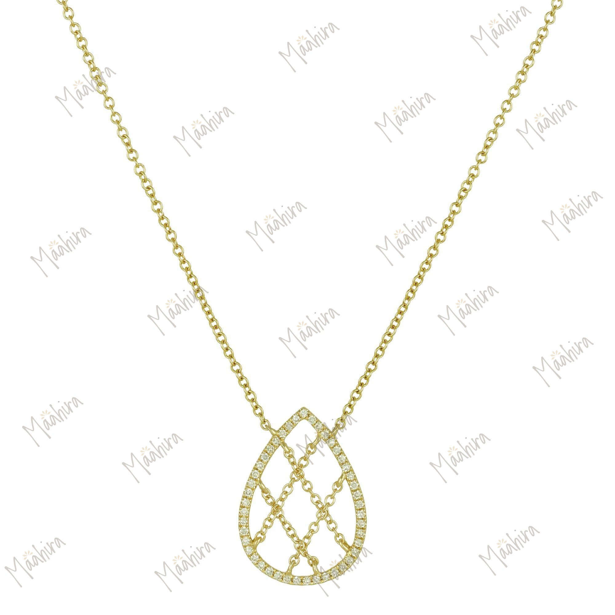 Diamond Teardrop Necklace