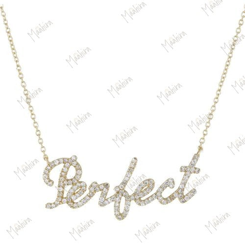 Diamond stud name tags