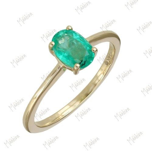 Oval Emerald Ring