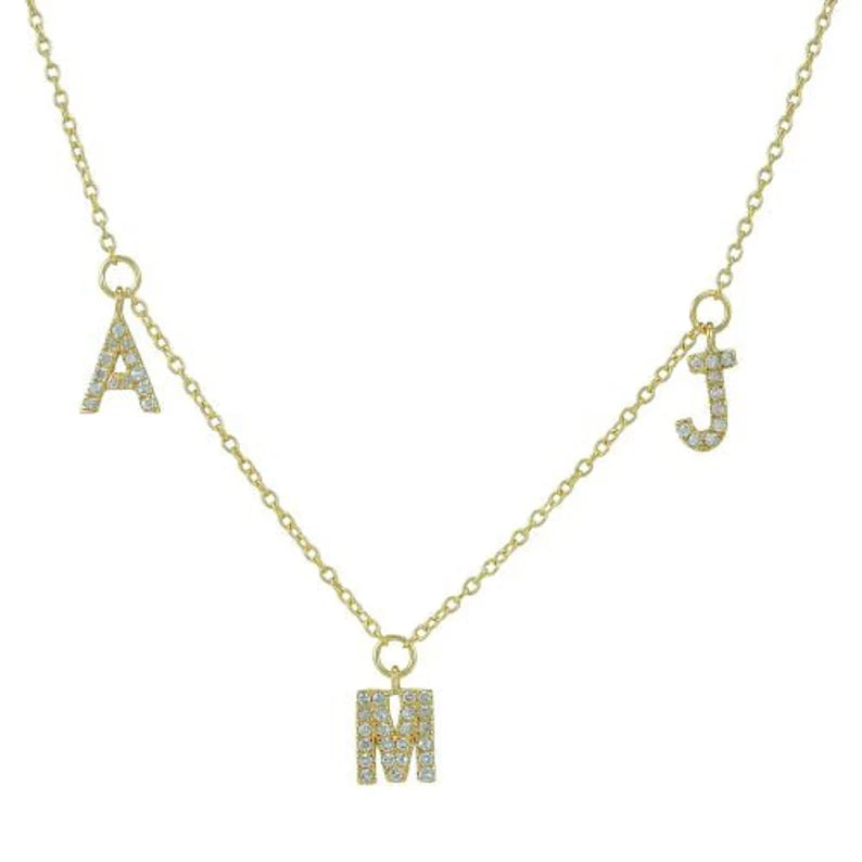 Diamond  letter tags 