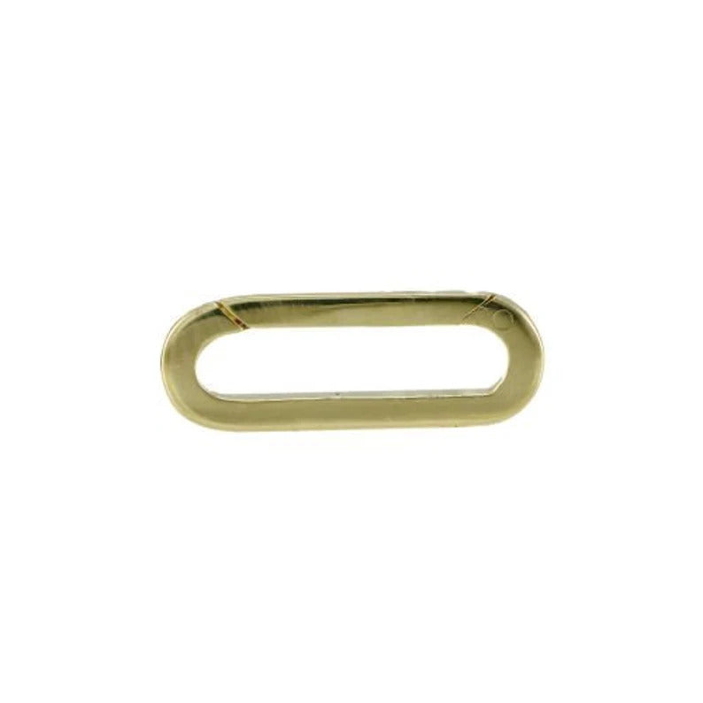 Golden clasp oval shape