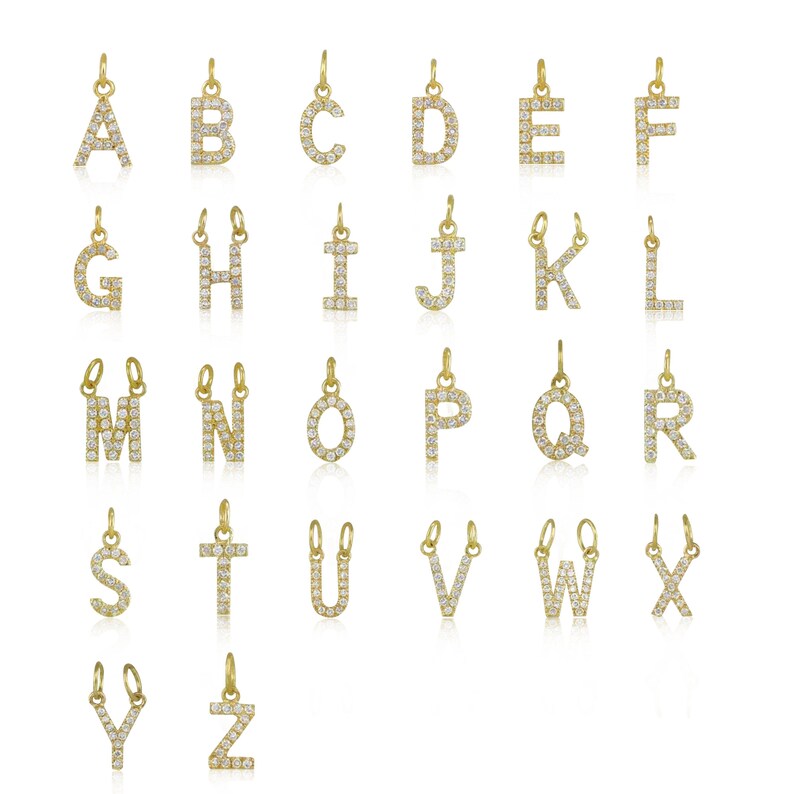 Alphabets charm, alphabets pendant 